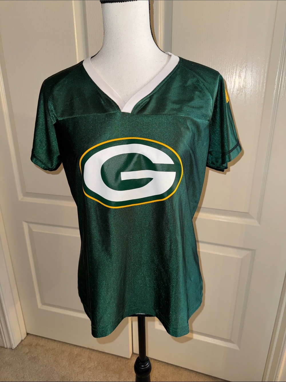 NFL Women's  GREEN BAY RODGERS Jersey Tee - Size Large